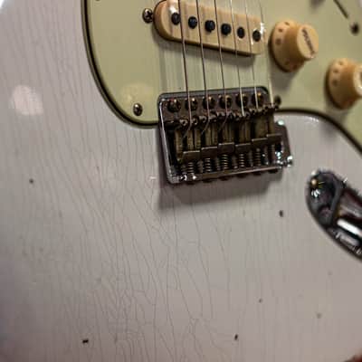 Fender CS 1964 L-Series Strat Heavy Relic 3A RW Limited 2024 - Aged Olympic White image 14