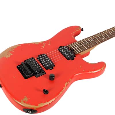 Charvel Pro-Mod San Dimas Style 1 HH FR PF Electric Guitar Weathered Orange image 4