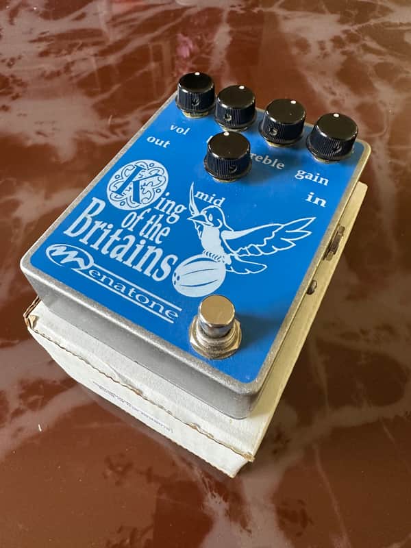 Menatone King of the Britains (Original 5-Knob Handwired) - Mint w/ Box primi anni 2000 - Blu/Silver image 1