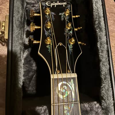 RARE Epiphone inspired by Gibson j-200 vine custom Burst image 7