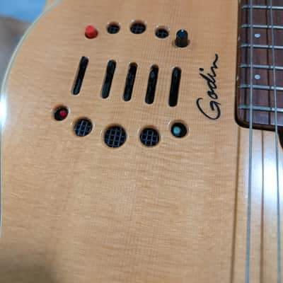 Godin Multiac Nylon Duet Early 2000's - Natural Semi Gloss image 14