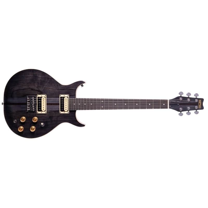 Washburn H10TB Hawk 6-String Electric Guitar Trans Black image 1