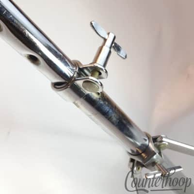 *Ludwig Double Tom Drum Mounts Stand Holder Vintage 70s L-Arm Posts Chrome USA* image 6