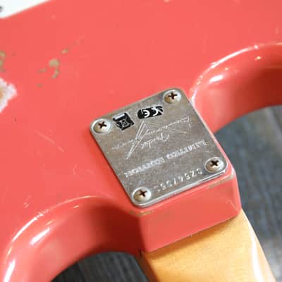 MINTY! 2020 Fender Limited Edition Custom Shop 1960 Stratocaster Relic Reissue Tahitian Coral + COA OHSC image 19