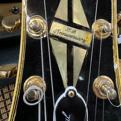 Gibson 35th Anniversary Les Paul Custom 1989 3 Pickup Owned By Mark Reale Black - Ebony image 3