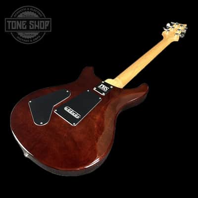 Mint PRS Paul Reed Smith CE24 Semi-Hollow Quilt Black Amber w/bag image 5