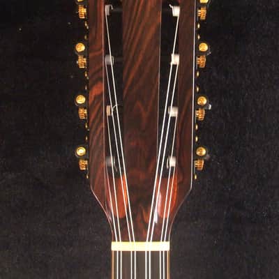 Handcrafted 8 String Baritone Ukulele, Solid Acacia, Curly Rosewood, Slotted Head, Bruce Wei UP19-2005 image 8