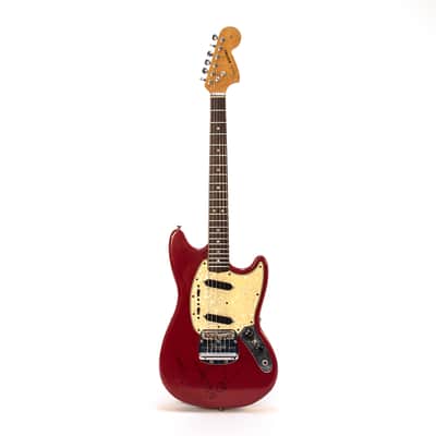 1960s Fender Mustang Dakota Red owned by Nils Lofgren image 3