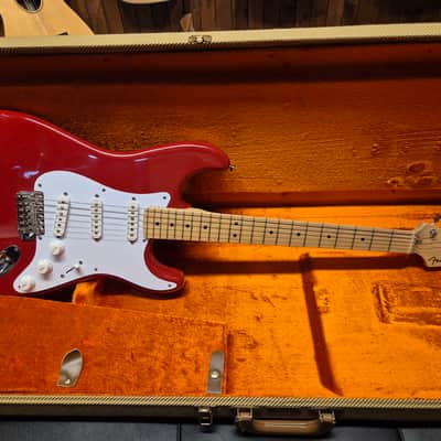 Fender Eric Clapton Artist Series Stratocaster with Vintage Noiseless Pickups 2002 Torino Red image 2