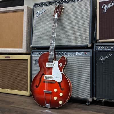 Harmony Rocket Single Cutaway Semi-Hollow Body Guitar - 1960s image 1