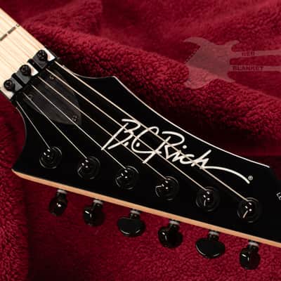 B.C. Rich Gunslinger Retro II with Floyd Rose - Red Crackle image 10