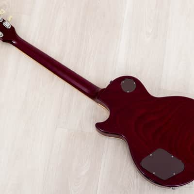 1996 Gibson Les Paul Standard Flame Top Wine Red One-Piece Body, 100% Original w/ Case image 12