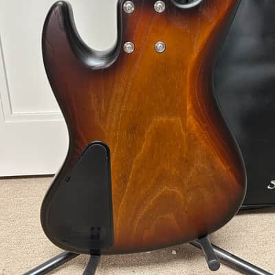 Sadowsky MetroLine 21-Fret Vintage Fretless J/J 5-String Bass Swamp Ash Body - Almond Sunburst Transparent Satin image 4