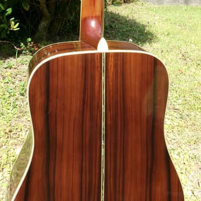 1980 Yairi YW-600 Dreadnought Guitar New Jacaranda Natural+vintage Hard Case image 8