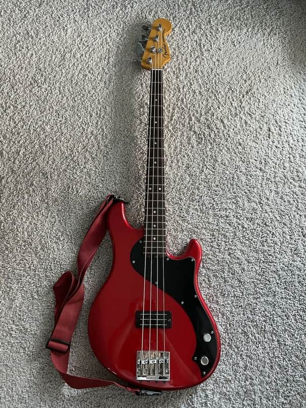 Fender Modern Player Dimension Bass 2013 MIC Candy Apple Red 4-String Guitar image 1