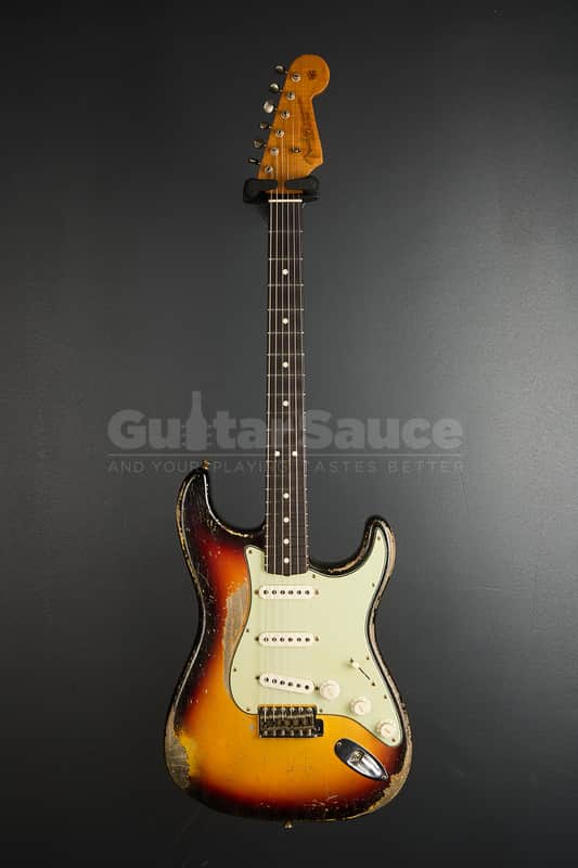 Fender Custom Shop Masterbuilt Greg Fessler 63 Stratocaster Relic  2025 -  3 Tone Sunburst (COD 2143UG)