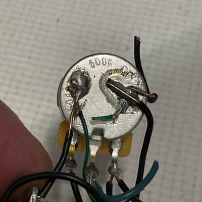 2000's Charvel San Dimas 2H Guitar Factory Electronics Wiring Volume Pot, 3 Way Toggle Switch, Knob image 5