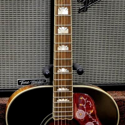 2022 Epiphone Inspired by Gibson J-200 Acoustic-Electric Guitar w/Case! Aged Vintage Sunburst! VERY NICE!!! image 4
