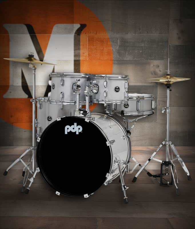 PDP Centerstage 5-Piece Drum Set w/ Hardware, Cymbals & Throne - Diamond (PDCE2015KTDW) image 1