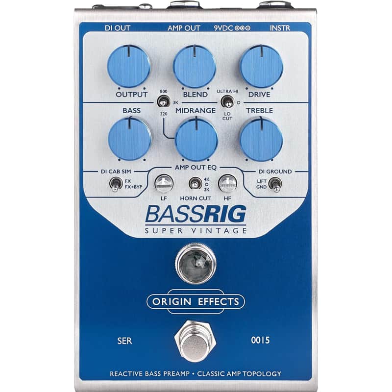 Origin Effects BassRig Super Vintage Preamp and Overdrive Pedal image 1