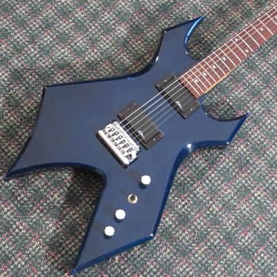 BC Rich Platinum Series Warlock Blue! w/gigbag image 2