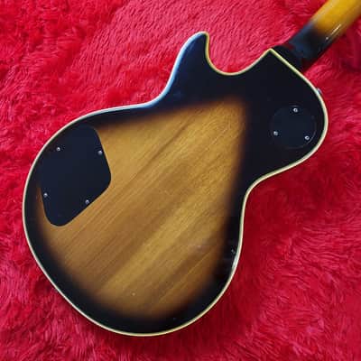 Rare - Aria Pro II LC-1000 1977 - Tobacco Brown Sunburst Lacquer Finish - Les Paul Custom - Original DiMarzio Super II DP104 Humbuckers - Ebony Fretboard & Mother Of Pearl Inlays - Made In Japan - MIJ image 12