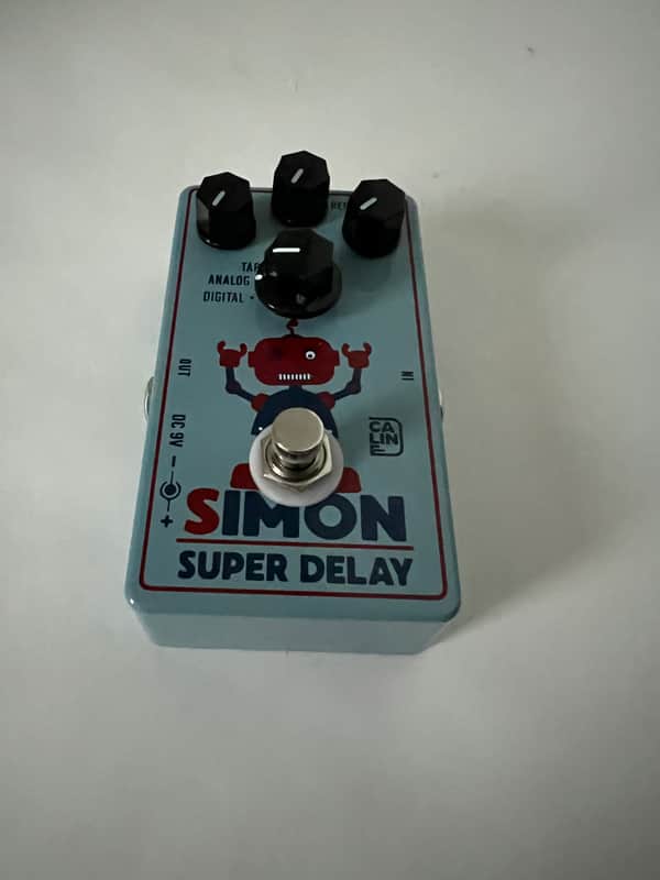 Caline CP513 Simon Super Delay Effects Pedal Digital Analog and Tape Options Caline CP513 2024 - Blue image 1