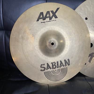 Sabian Cymbal Pack 13” Studio Crash + 16” Stage Crash Cracked Preowned image 5