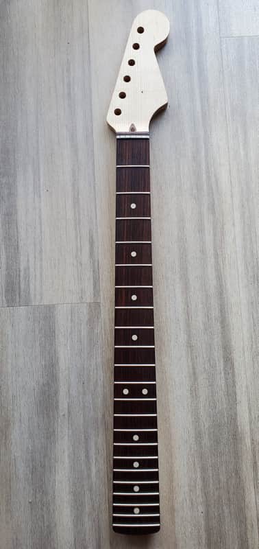 Warmoth Strat Neck Indian Rosewood Fingerboard/Quarter Sawn Maple 10" radius 2022 - Satin image 1