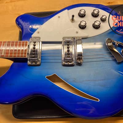 2006 Rickenbacker 360 Blueburst – Rare Finish, All Original, w/ OHSC image 14
