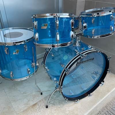 Ludwig Vistalite 1976 Blue image 3