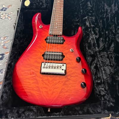 Ernie Ball Music Man JP7 BFR Ball Family Reserve - Cherry Burst image 2