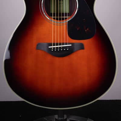 Yamaha FS830 Small Body Acoustic Guitar Tobacco Sunburst image 1