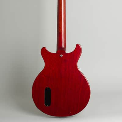 Gibson  Les Paul Junior Solid Body Electric Guitar (1958), ser. #7312, black tolex hard shell case. image 2
