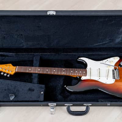 1994 Fender Order Made '62 Stratocaster Sunburst Lacquer w/ Birdseye Neck, USA Pickups & Case, Japan MIJ Fujigen image 22