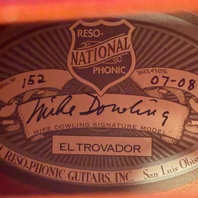 National El Trovador 2008 Mike Dowling Case Reso Mahogany image 12
