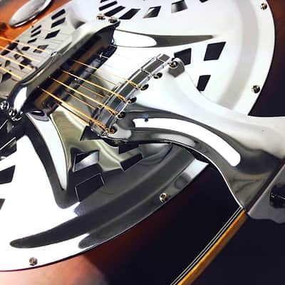 Gold Tone PBR-D/L Paul Beard Signature Series Resophonic Deluxe Roundneck Resonator Guitar w/Hard Case For Left Handed Players image 7