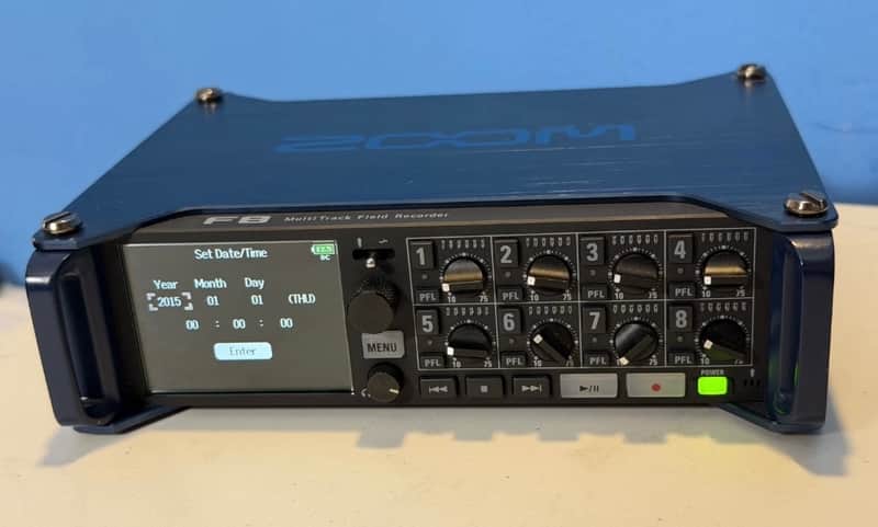 Zoom F8 Multitrack Field Recorder 2018 - 2020 - Black / Blue image 1