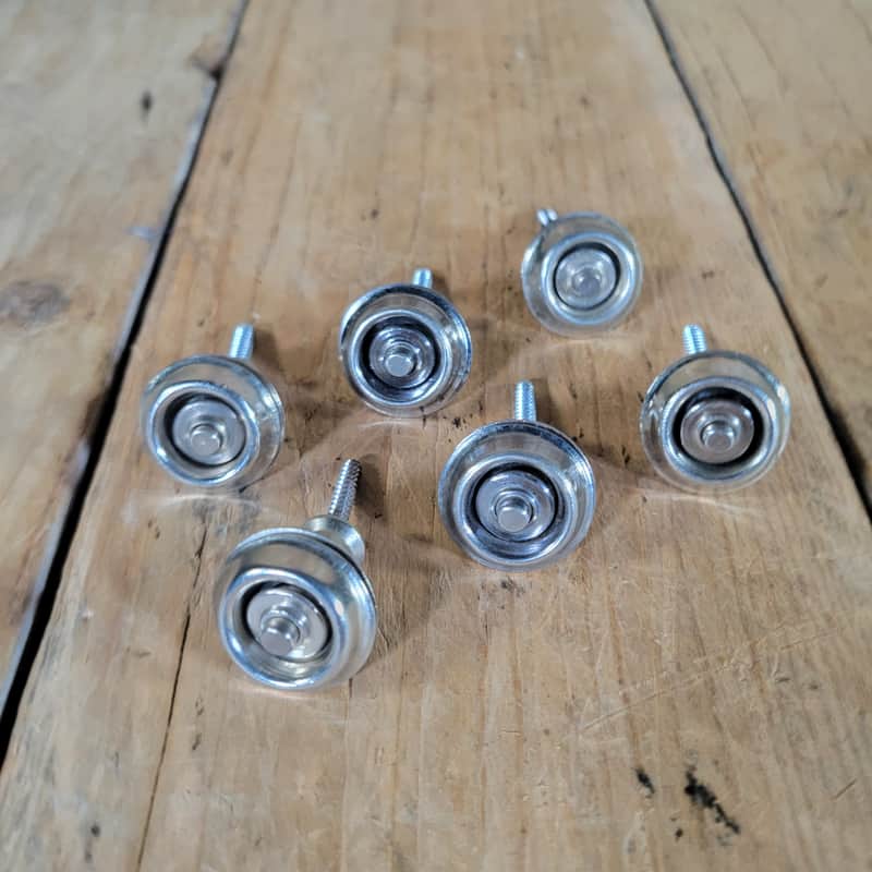 Dunlop Straplocks 3 complete pair - Nickel image 1