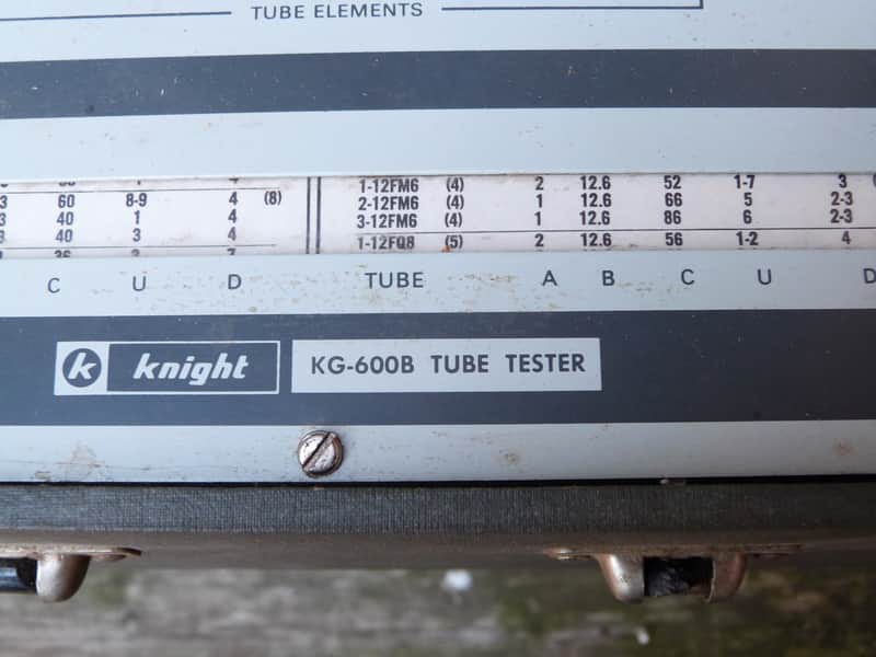 Knight tube Tester kg-600b | Reverb Canada