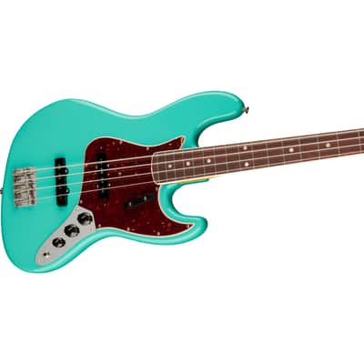Fender American Vintage II 1966 Jazz Bass RW Sea Foam Green - 4-String Electric Bass image 3