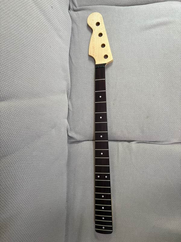 *Reverse Headstock* Warmoth Jazz Bass Neck image 1