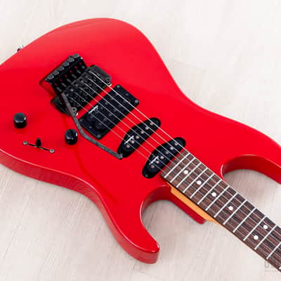 1990 Charvel by Jackson DK-065-SSH Vintage Superstrat Red w/ Floyd Rose, Model 3 Japan image 9