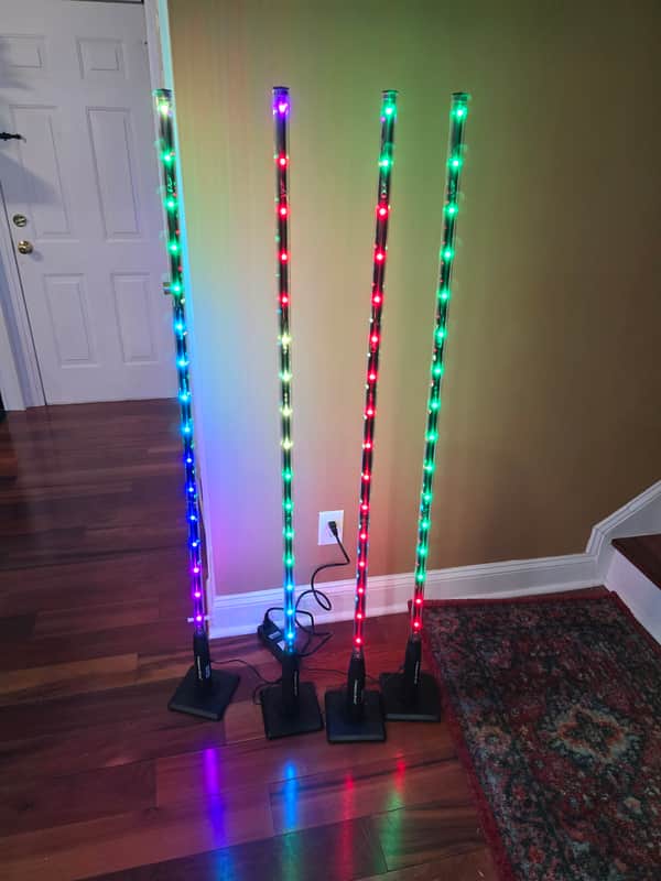Chauvet Freedom Stick Pack with 4 LED Effects Lights 2010s - Black image 1