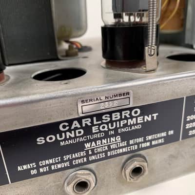 RARE 1970's Carlsbro CS 60 PA 60w Reverb Amp with 2x12 20w Celestian Towers image 15