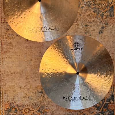 Istanbul AGOP MANTRA 15” Hihats IMMACULATE Shape! COMPLEX Light 15s”! 972 1154 g Harder To Find! image 4