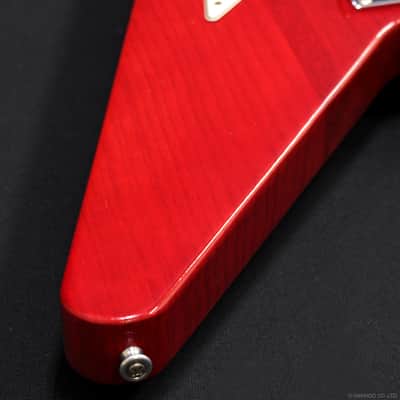 Gibson Custom Shop 1967 Flying V-K Korina w/Vibrola 2001 Cherry image 11