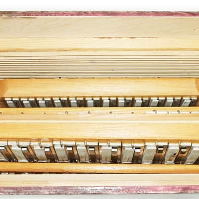 Russian Bayan Tulskiy, 3 Row Tula Chromatic Button Accordion, Vintage Music Box B System, New Straps and Soft Case, 2746 image 11