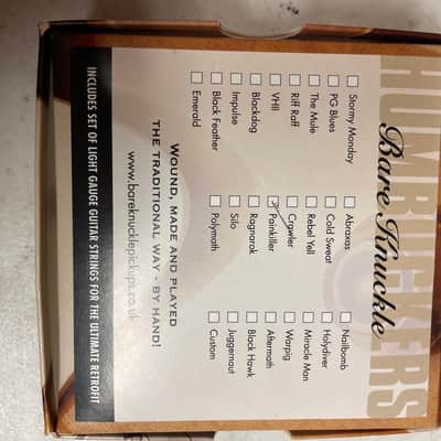 Bare Knuckle Painkiller Set 8 String Soapbar Baseplate 2020 - Uncovered Black image 8