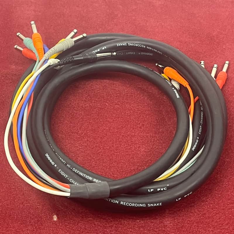 Hosa 8 Channel Snake - 1/4" TS to 1/4" TS - 13'